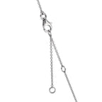 Collana Oro bianco 750/18 carati Topazio 1.31 ct, 12 pietra, Topazio azzurro di Londra 0.41 ct, 3 pietra, Quarzo 0.06 ct, 2 pietra, Quarzo rosa 0.19 ct, 4 pietra 40-45 cm