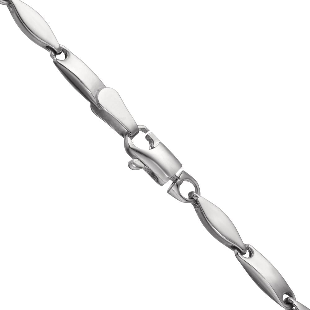 Collana Oro bianco 750/18 carati 45 cm