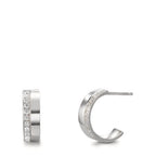 Orecchini a cerchio Argento Zirconia rodiato