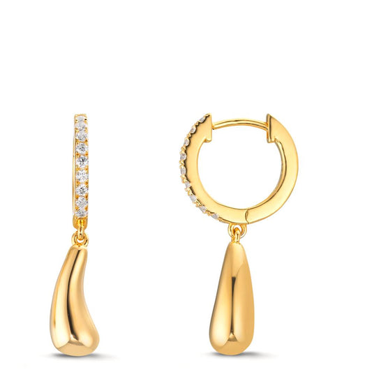 Orecchini circolari Argento giallo dorato