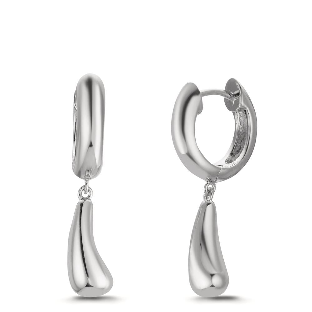 Orecchini circolari Argento rodiato