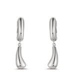 Orecchini circolari Argento rodiato