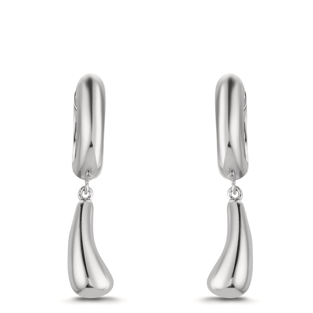 Orecchini circolari Argento rodiato
