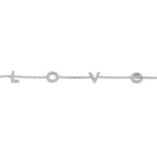 Bracciale Argento Zirconia rodiato 16-18 cm
