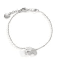 Bracciale Argento Zirconia rodiato Elefante