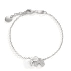 Bracciale Argento Zirconia rodiato Elefante
