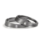 Anello del partner 999 Tantalio Diamante 0.03 ct, w-si
