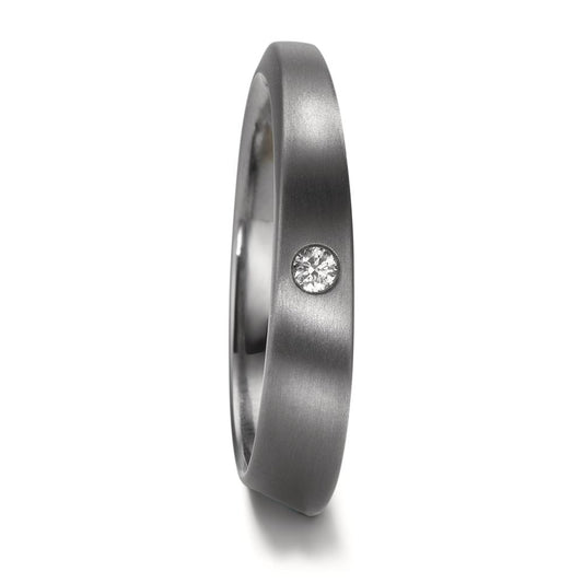 Anello del partner 999 Tantalio Diamante 0.03 ct, w-si
