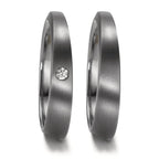 Anello del partner 999 Tantalio Diamante 0.03 ct, w-si