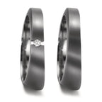 Anello del partner 999 Tantalio Diamante 0.03 ct, w-si