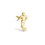 Orecchini a bottone 1 pz Oro giallo 375/9K Calcio