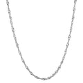 Collana Argento rodiato 50 cm