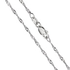 Collana Argento rodiato 50 cm