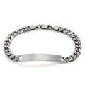 Bracciale con incisione Argento patinato 20 cm