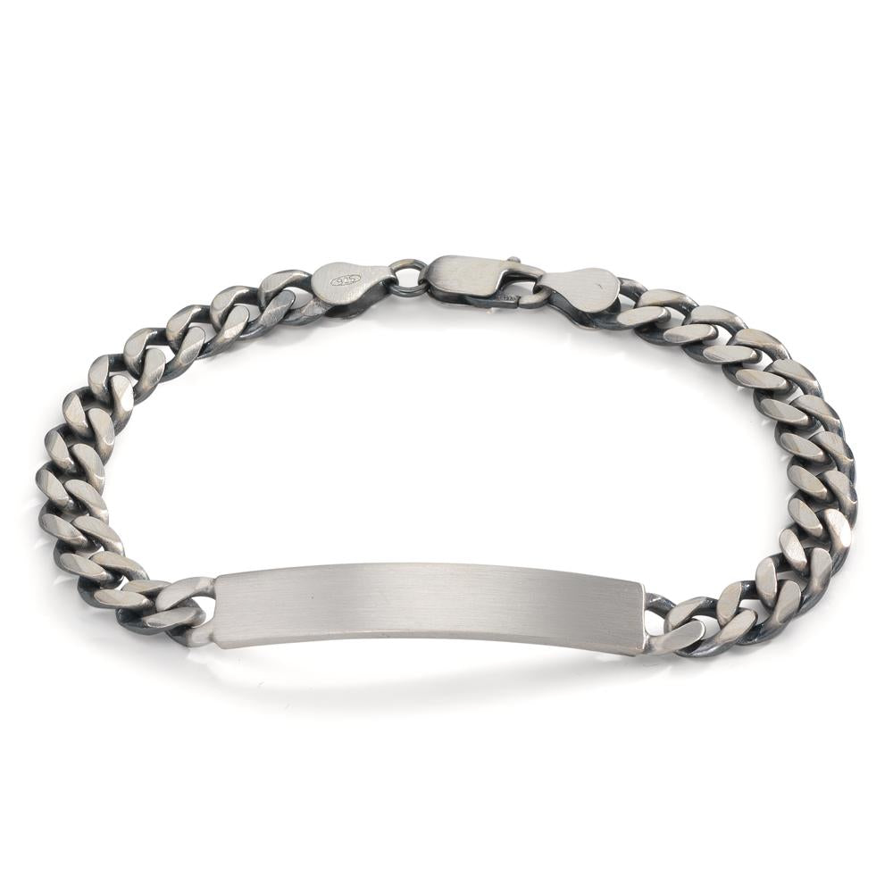 Bracciale con incisione Argento patinato 20 cm