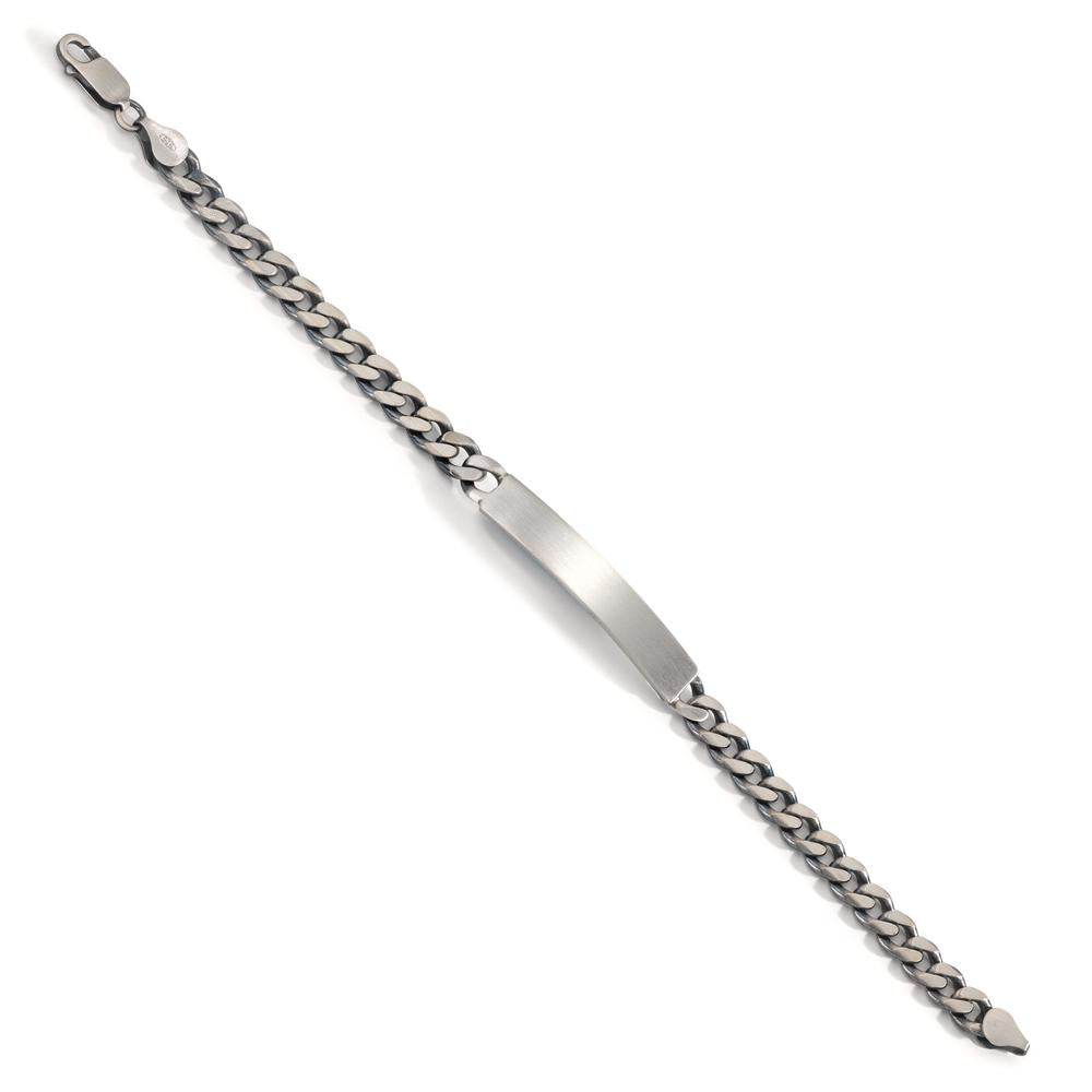 Bracciale con incisione Argento patinato 20 cm