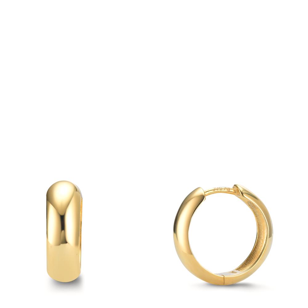 Orecchini circolari Argento giallo dorato