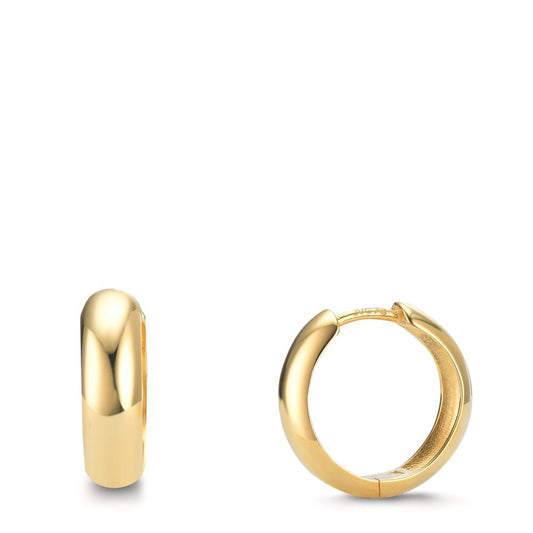 Orecchini circolari Argento giallo dorato