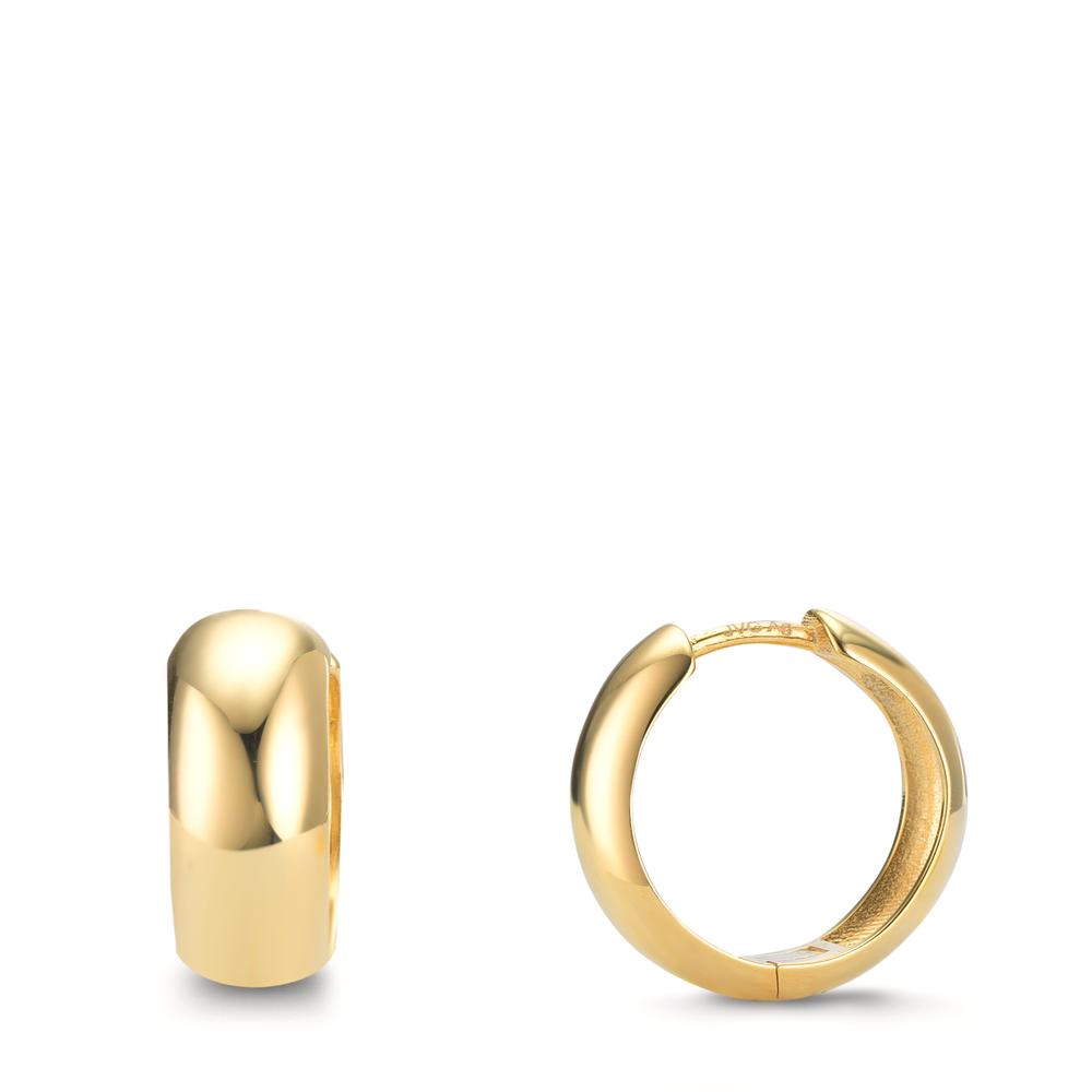 Orecchini circolari Argento giallo dorato