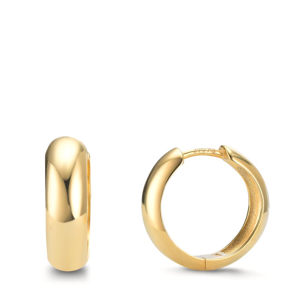 Orecchini circolari Argento giallo dorato