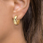 Orecchini circolari Argento giallo dorato