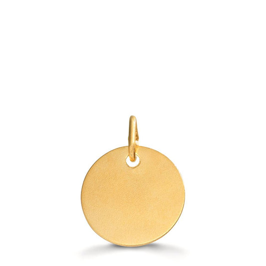 Ciondolo incisione Oro giallo 375/9K Ø12 mm