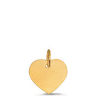 Ciondolo incisione Oro giallo 375/9K Cuore Ø11 mm