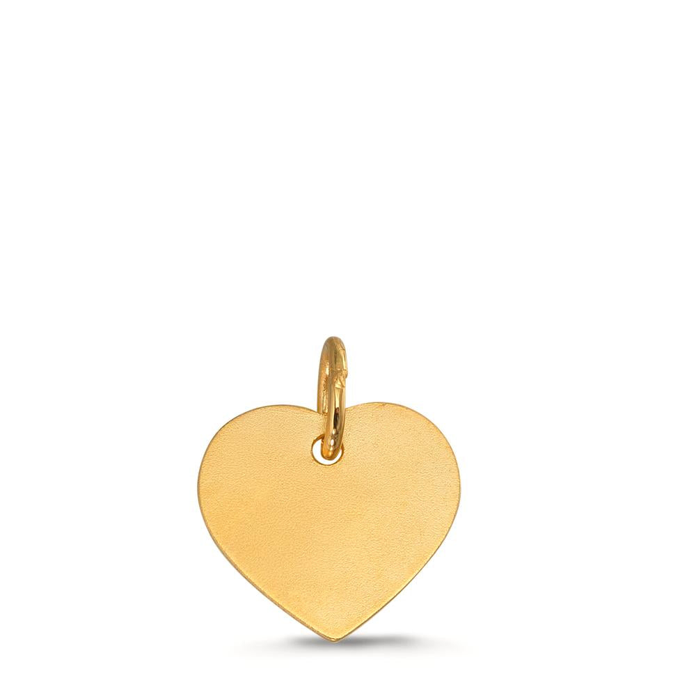 Ciondolo incisione Oro giallo 375/9K Cuore Ø11 mm