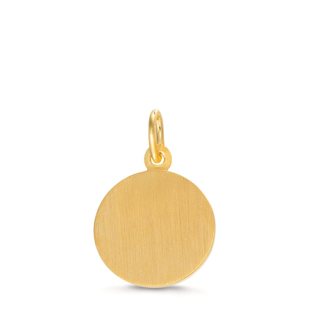 Ciondolo Oro giallo 375/9K bicolore Angelo custode Ø12 mm