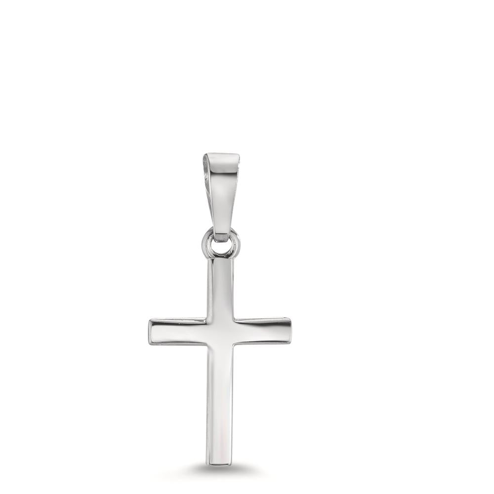 Ciondolo Oro bianco 750/18 carati Croce