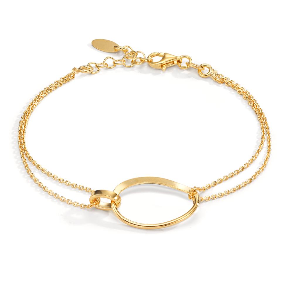 Bracciale Argento giallo dorato 17-19 cm