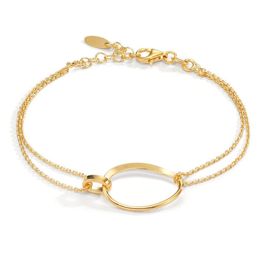 Bracciale Argento giallo dorato 17-19 cm