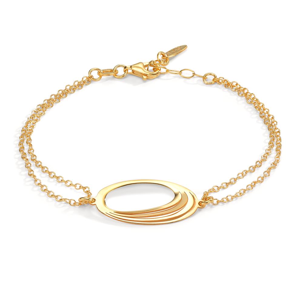 Bracciale Argento giallo dorato 17-19 cm