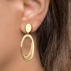 Orecchini Argento giallo dorato
