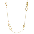 Collana Argento giallo dorato 90 cm