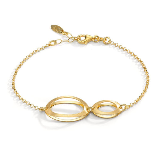 Bracciale Argento giallo dorato 17-19 cm