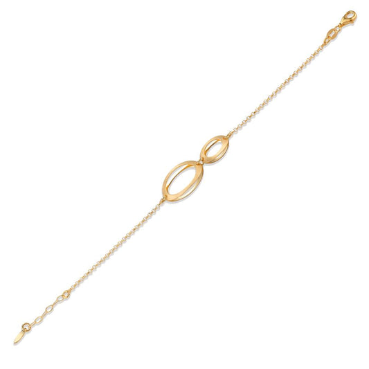 Bracciale Argento giallo dorato 17-19 cm