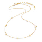 Collana Argento giallo dorato Cuore 40-44 cm