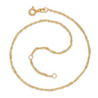 Cavigliera Oro giallo 375/9K 23-25 cm