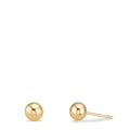 Orecchini a bottone Oro giallo 375/9K Ø4 mm