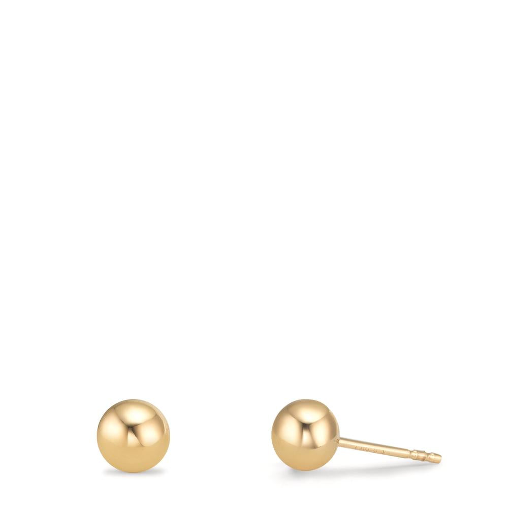 Orecchini a bottone Oro giallo 375/9K Ø4 mm