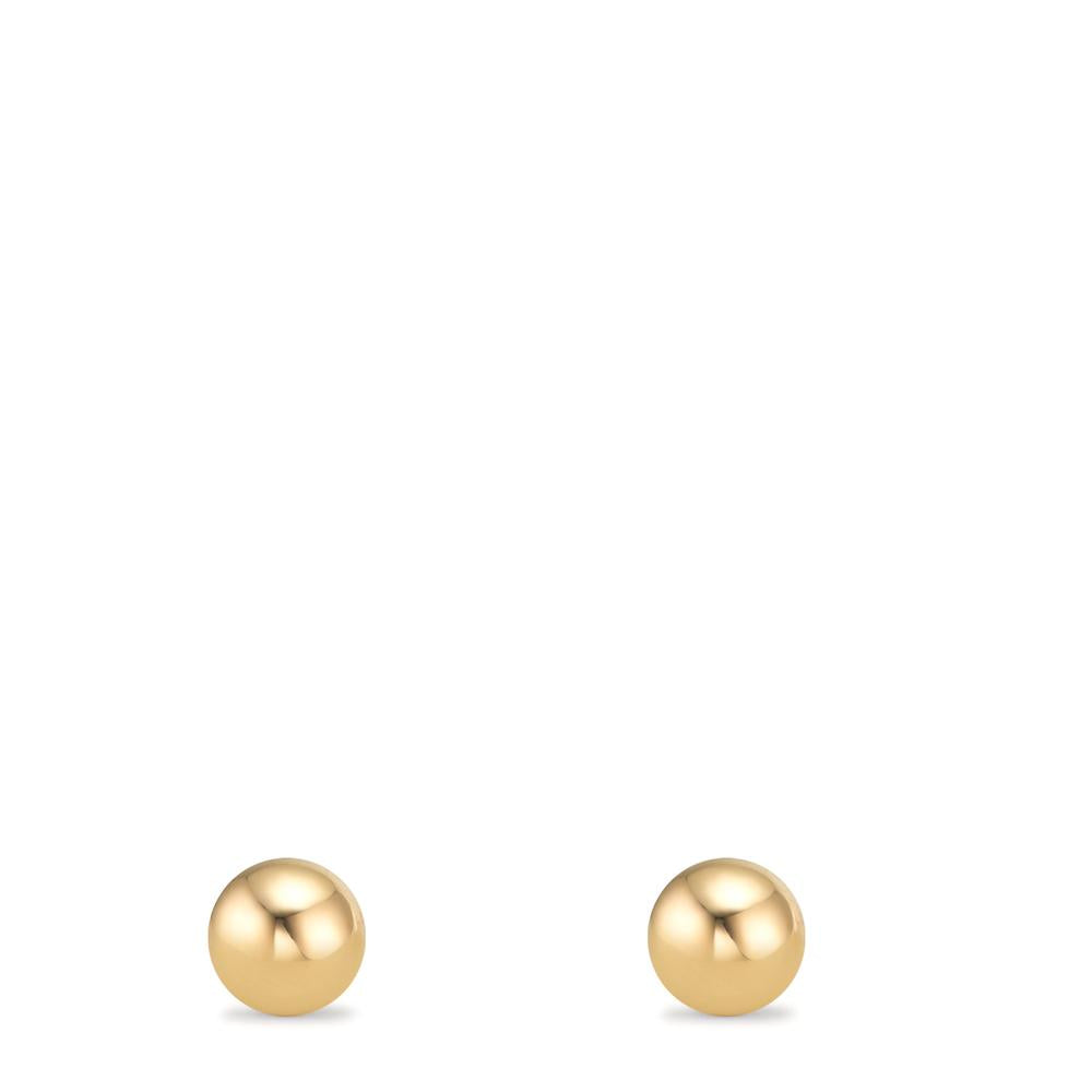 Orecchini a bottone Oro giallo 375/9K Ø4 mm