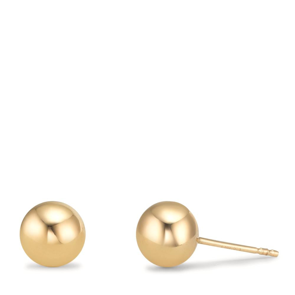 Orecchini a bottone Oro giallo 375/9K Ø6 mm