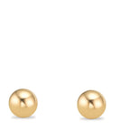 Orecchini a bottone Oro giallo 375/9K Ø6 mm