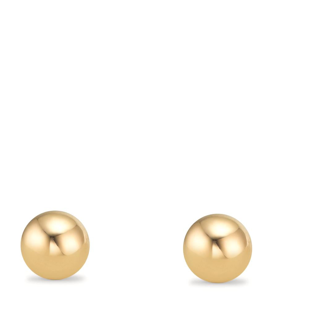 Orecchini a bottone Oro giallo 375/9K Ø6 mm