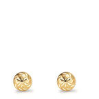 Orecchini a bottone Oro giallo 375/9K Ø6 mm