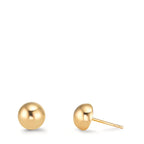 Orecchini a bottone Oro giallo 375/9K Ø6 mm