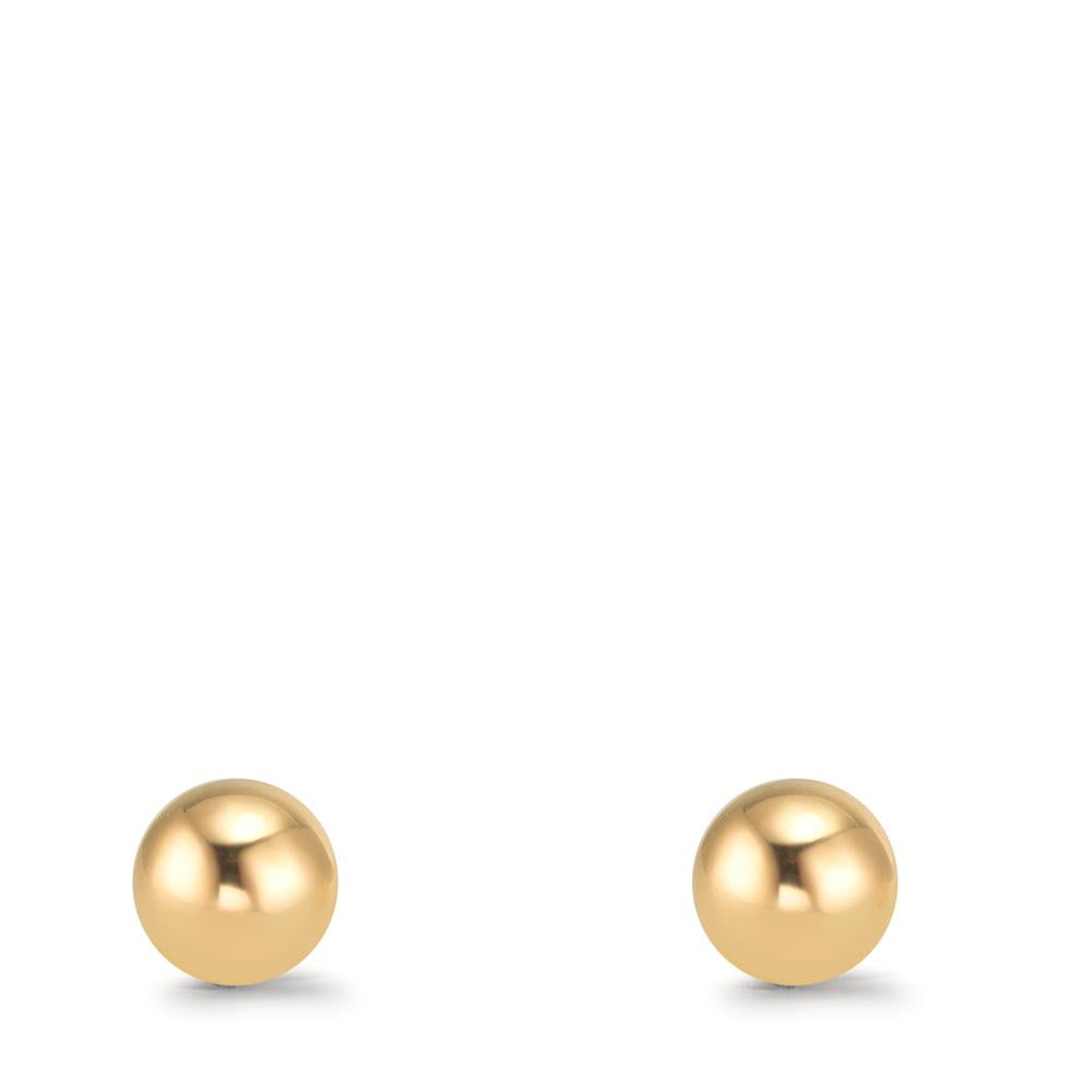 Orecchini a bottone Oro giallo 375/9K Ø6 mm
