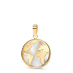 Ciondolo Oro giallo 750/18 carati Madreperla Globo Ø12 mm