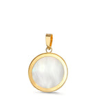 Ciondolo Oro giallo 750/18 carati Madreperla Globo Ø12 mm